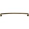 Jeffrey Alexander 12" Center-to-Center Lightly Distressed Antique Brass Square Milan 1 Appliance Handle 1092-12AEM - alternate 6